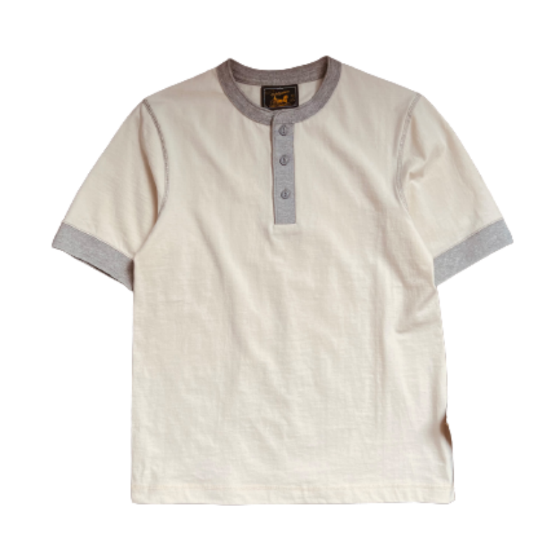 Chemise Henley à manches courtes pour homme