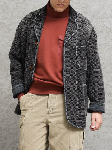 Men's Honeycomb Chore Jacket, Charcoal