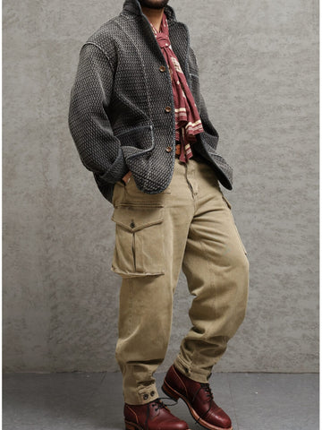 Men's Honeycomb Chore Jacket, Charcoal