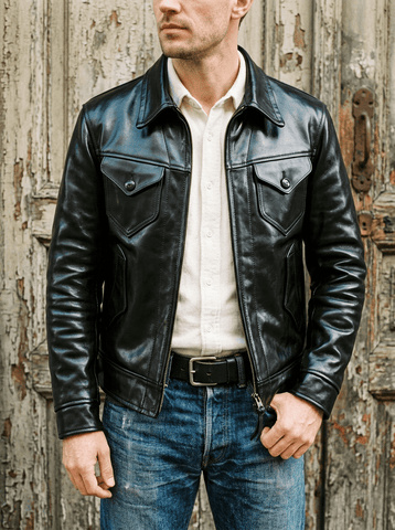 Men's Horsehide Mendoza Leather Jacket, Mk II
