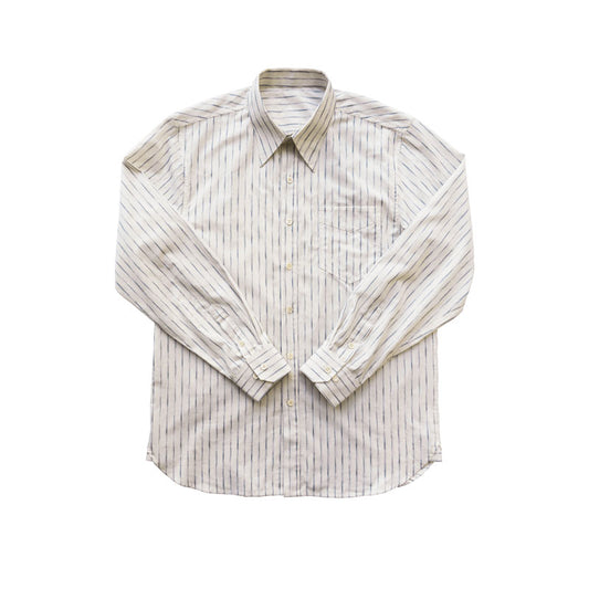 Men's Jacquard Striped Pointed Collar Shirt