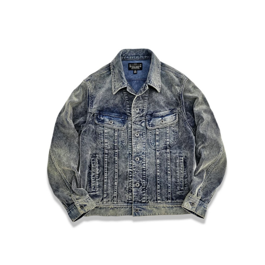 Men's Indigo Corduroy Rider Jacket