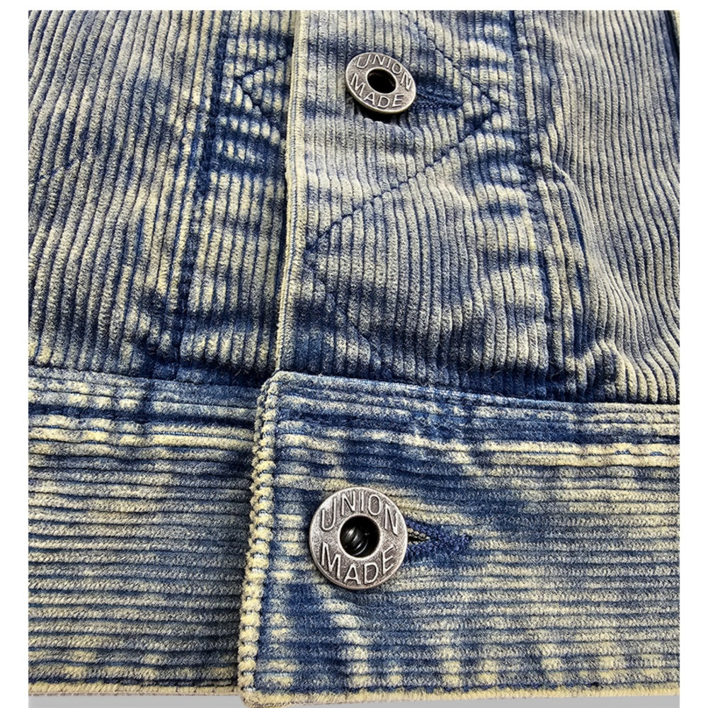 Men's Indigo Corduroy Rider Jacket