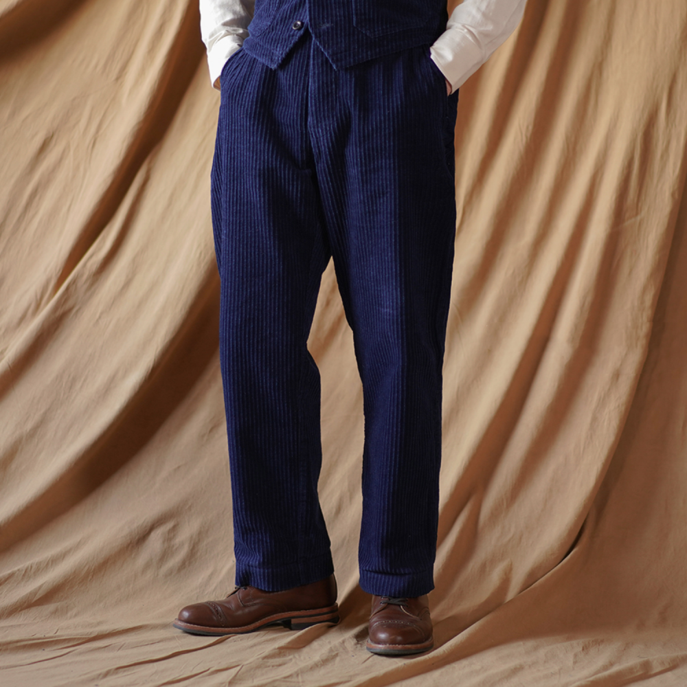 Men's Indigo Corduroy Work Pants