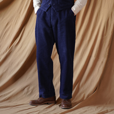 Men's Indigo Corduroy Work Pants