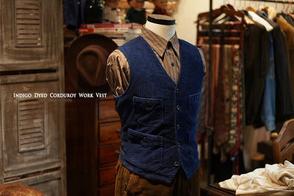 Men's Corduroy Railroad Engineer Vest