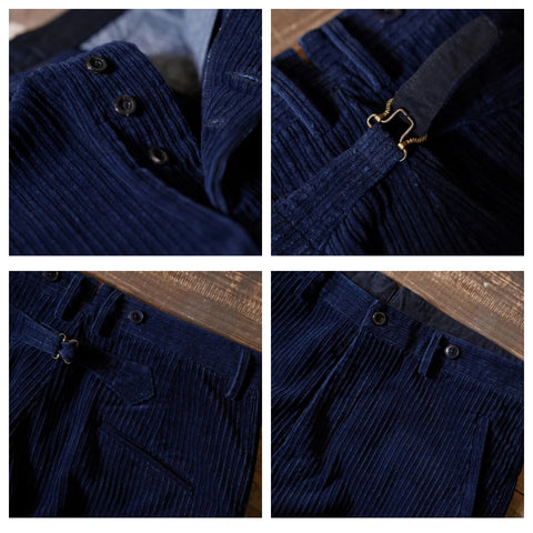 Men's Indigo Corduroy Work Pants