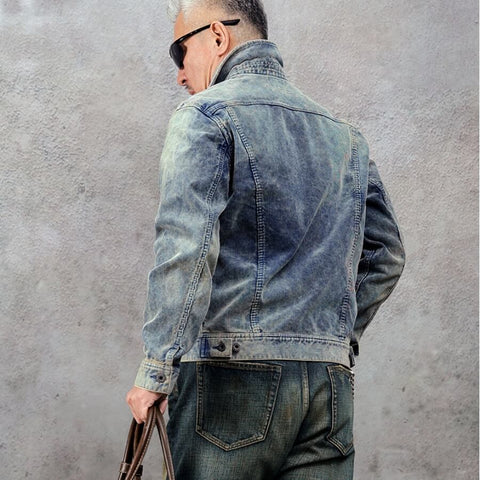 Men's Indigo Corduroy Rider Jacket