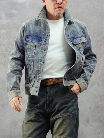 Men's Indigo Corduroy Rider Jacket
