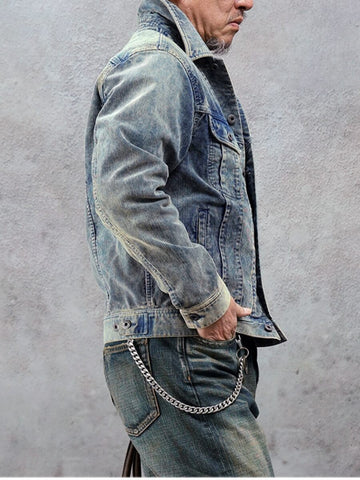 Men's Indigo Corduroy Rider Jacket