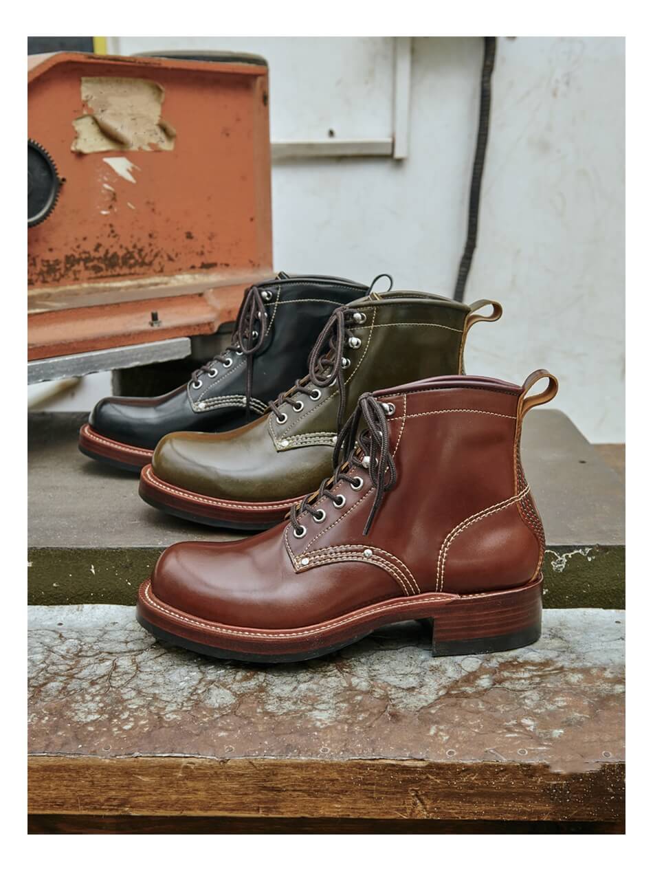Shell Work Boot Men's Ironclad Work Boots-Shinki Shell Cordovan – Crush on Retro