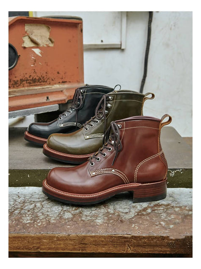 Men's Ironclad Work Boots-Shinki Shell Cordovan