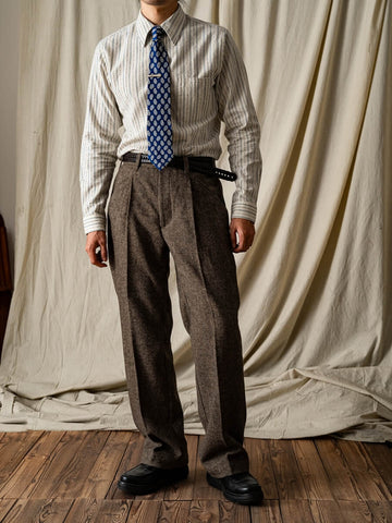 Men's IVY Style Cotton Jacquard Shirt