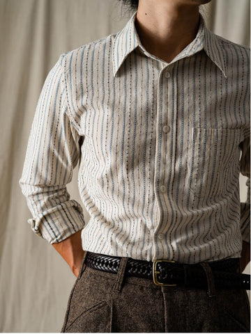 Men's IVY Style Cotton Jacquard Shirt