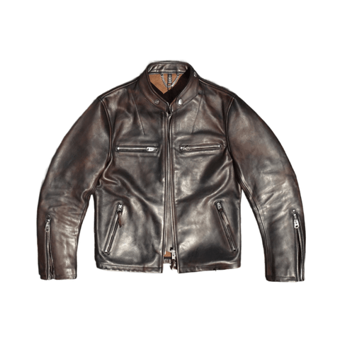 Men's J-100 Biker Leather Jacket, Teacore Horsehide
