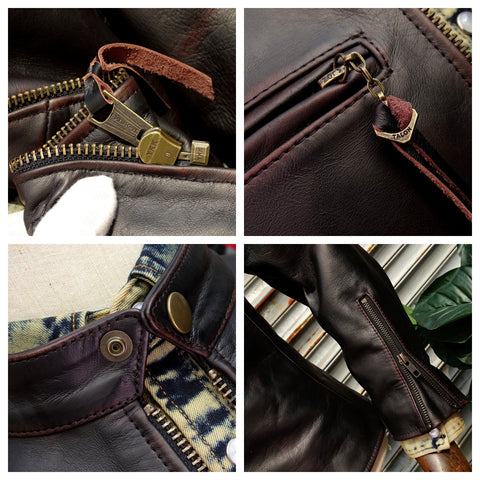 Men's J-100 Motorcycle Leather Jacket