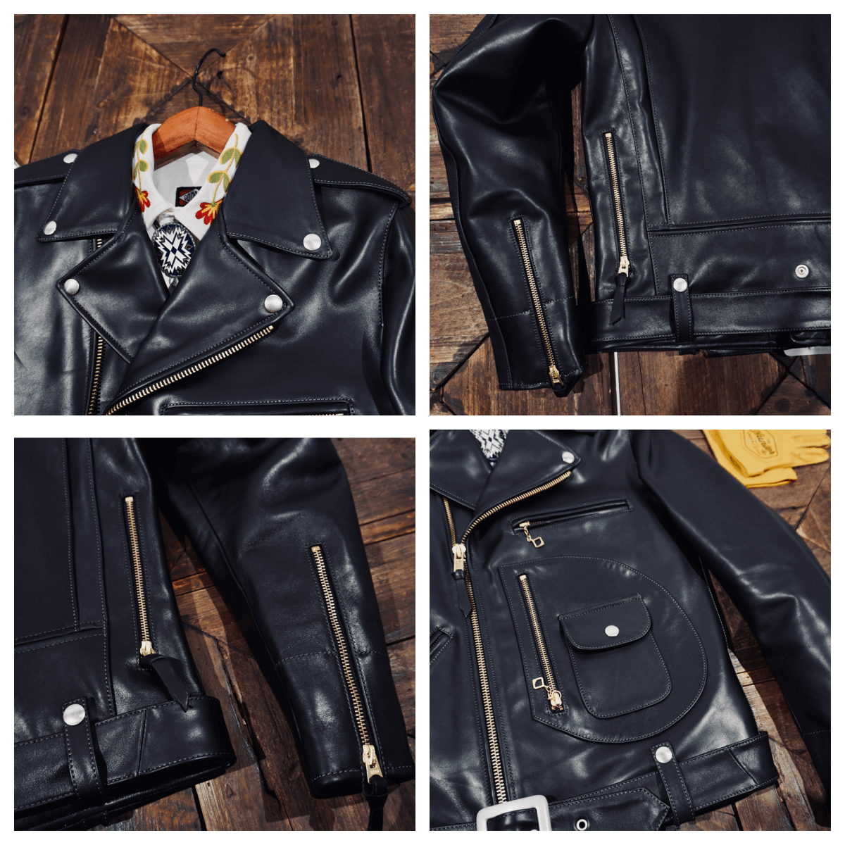 Men's J-24 Double-Riders Leather Jacket – Crush on Retro Men's J-24 Double-Riders Leather Jacket – Crush on Retro