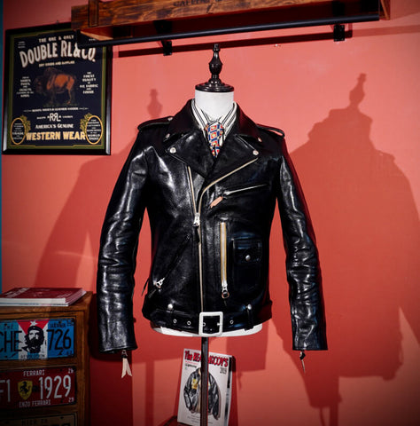 Men's J-24 Double-Riders Leather Jacket