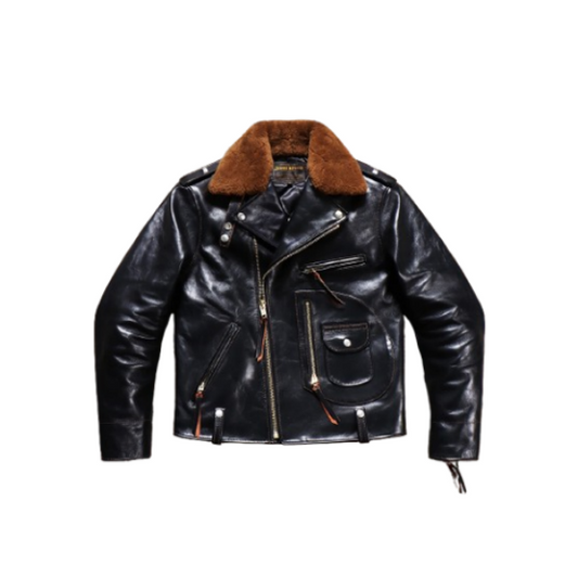 Men's J-24 Shearling Collar Moto Jacket