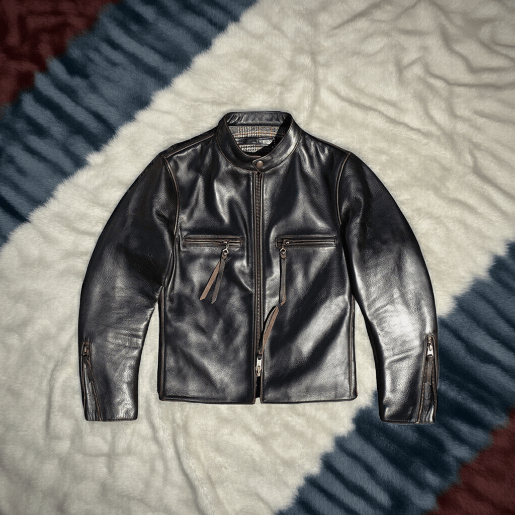 Men's J-100 Motorcycle Jacket, Teacore Leather
