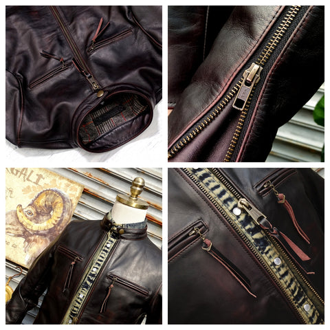 Men's J-100 Motorcycle Leather Jacket