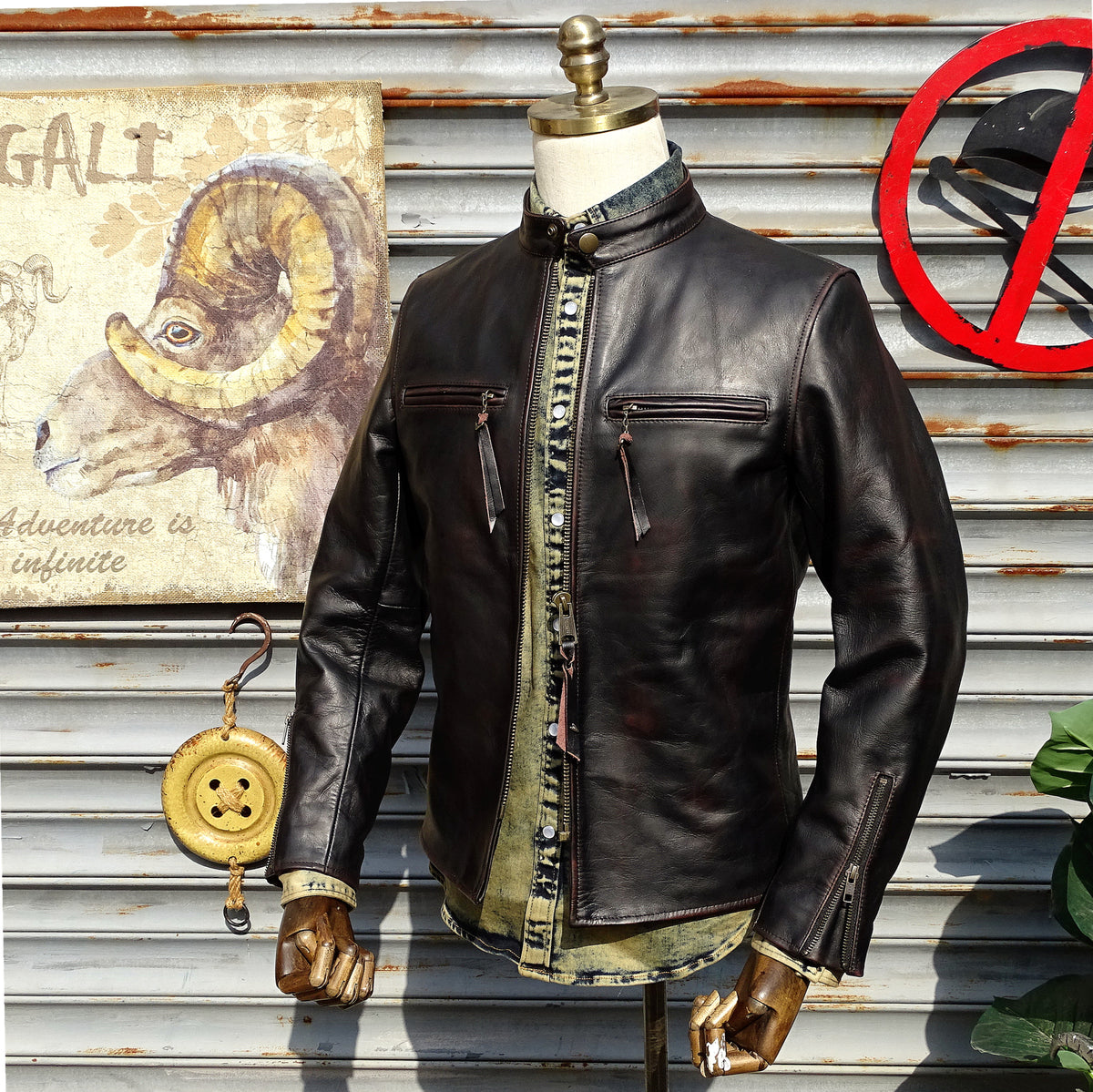 Men's J-100 Motorcycle Leather Jacket