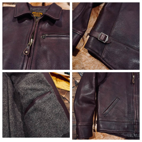 Men's Gentleman Biker Leather Jacket