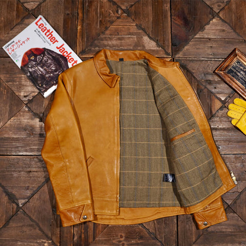 Men's Gentleman Biker Leather Jacket