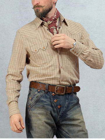 Men's Jacquard Sawtooth Shirt