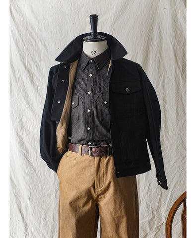 Men's Striped Sawtooth Shirt