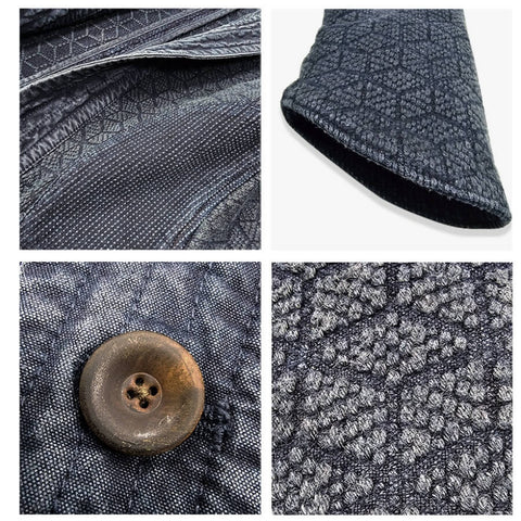 Men's Sashiko Kendo Jacket, Charcoal