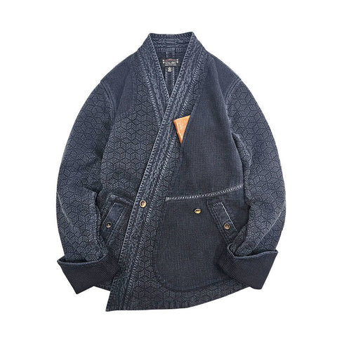 Men's Sashiko Kendo Jacket, Charcoal