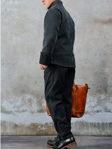 Men's Sashiko Kendo Jacket, Charcoal