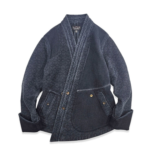 Men's Sashiko Kendo Jacket, Charcoal