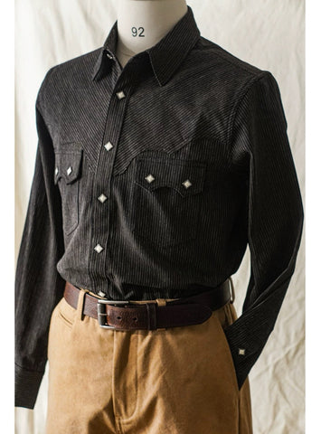Men's Striped Sawtooth Shirt