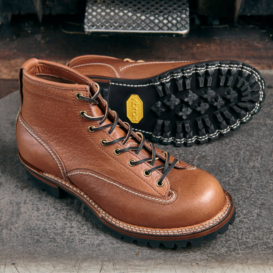 Men's Lace-to-Toe Work Boots Bison