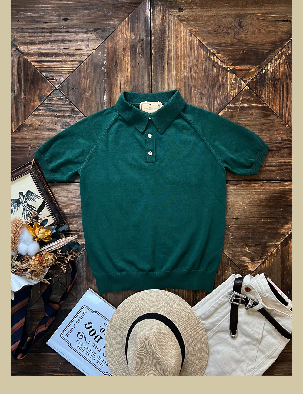 Men's Knit Polo Shirt