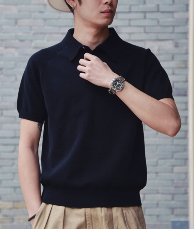 Men's Knit Polo Shirt