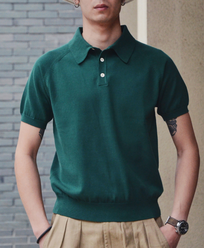 Men's Knit Polo Shirt