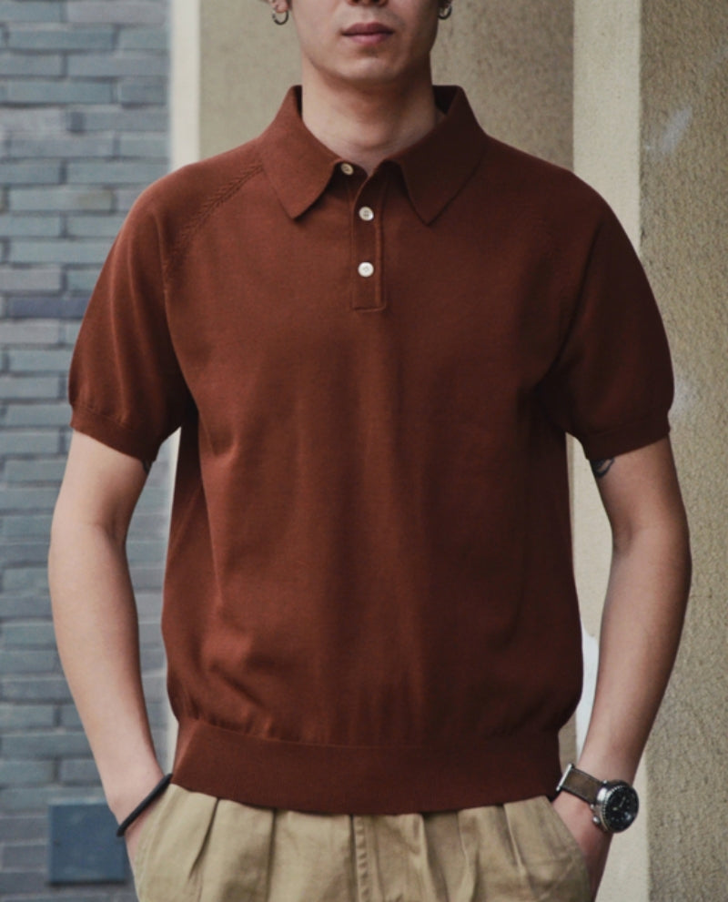 Men's Knit Polo Shirt