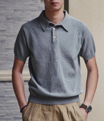 Men's Knit Polo Shirt