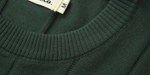 T-shirt en tricot côtelé à manches courtes pour homme