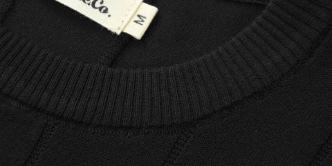 T-shirt en tricot côtelé à manches courtes pour homme