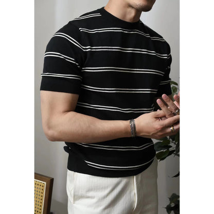 T-shirt rayé pour homme, haut breton