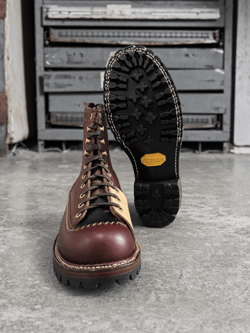 Men's Two Tone Lace-To-Toe Boots
