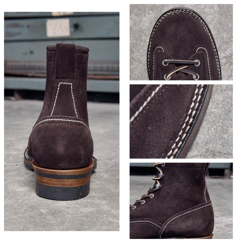 Men's Lace-To-Toe Boots, Kudu Reverse