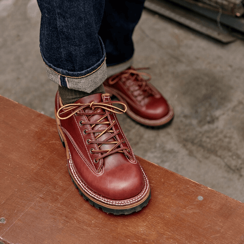 Men's Lace-to-Toe Shoes, Pull Up Leather