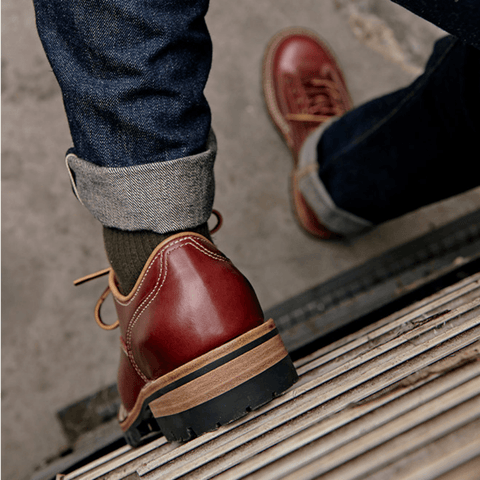 Men's Lace-to-Toe Shoes, Pull Up Leather