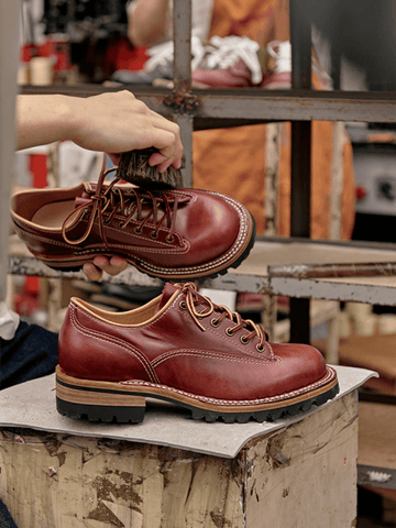 Men's Lace-to-Toe Shoes, Pull Up Leather