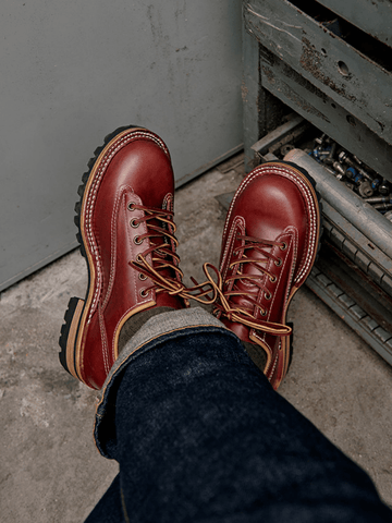 Men's Lace-to-Toe Shoes, Pull Up Leather